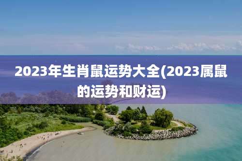 2023年生肖鼠运势大全(2023属鼠的运势和财运)
