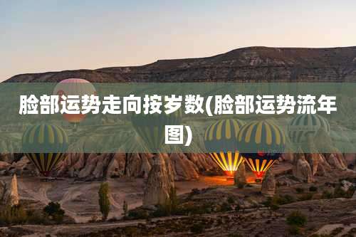 脸部运势走向按岁数(脸部运势流年图)