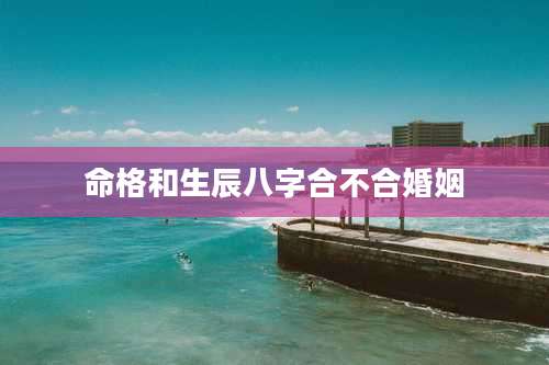 命格和生辰八字合不合婚姻