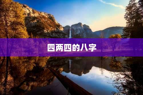 四两四的八字