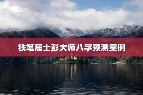 铁笔居士彭大师八字预测案例
