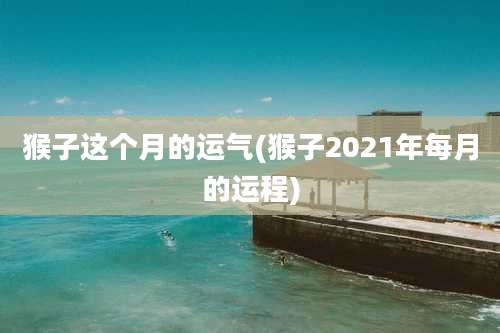 猴子这个月的运气(猴子2021年每月的运程)