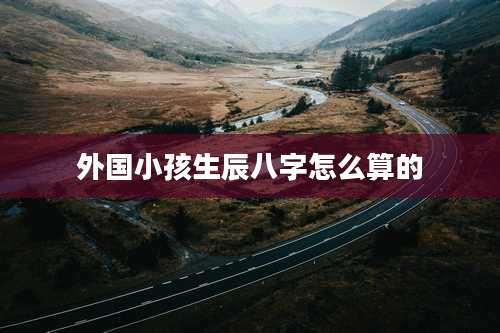 外国小孩生辰八字怎么算的