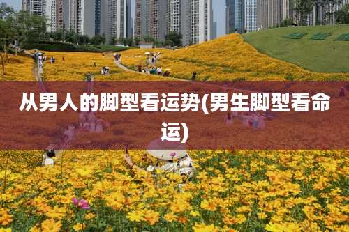 从男人的脚型看运势(男生脚型看命运)