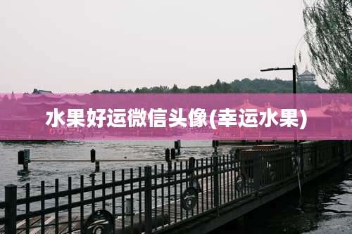 水果好运微信头像(幸运水果)