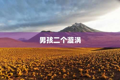 男孩二个漩涡