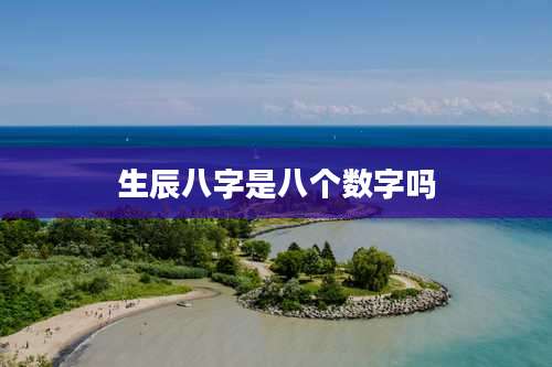 生辰八字是八个数字吗