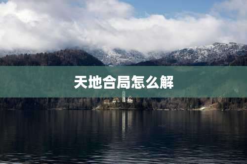 天地合局怎么解