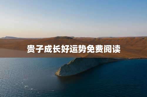 贵子成长好运势免费阅读