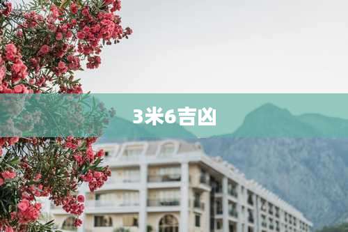 3米6吉凶