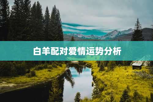 白羊配对爱情运势分析