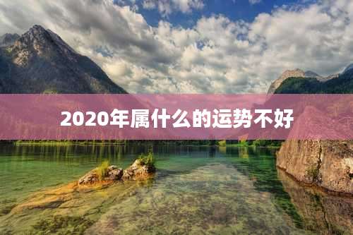 2020年属什么的运势不好
