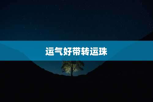 运气好带转运珠