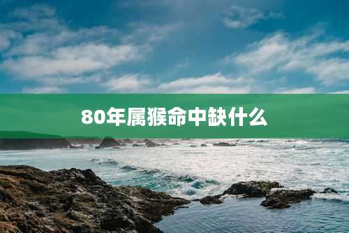 80年属猴命中缺什么