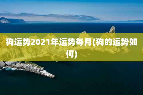 狗运势2021年运势每月(狗的运势如何)