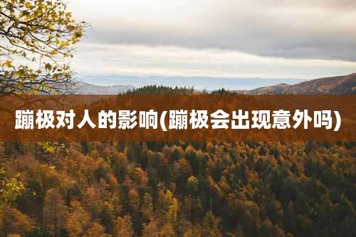 蹦极对人的影响(蹦极会出现意外吗)