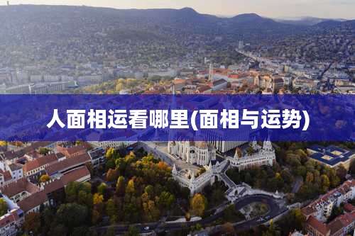 人面相运看哪里(面相与运势)