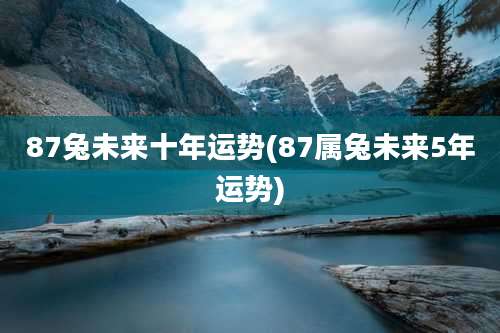 87兔未来十年运势(87属兔未来5年运势)