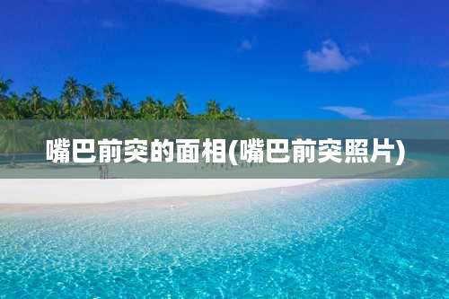 嘴巴前突的面相(嘴巴前突照片)