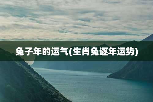 兔子年的运气(生肖兔逐年运势)