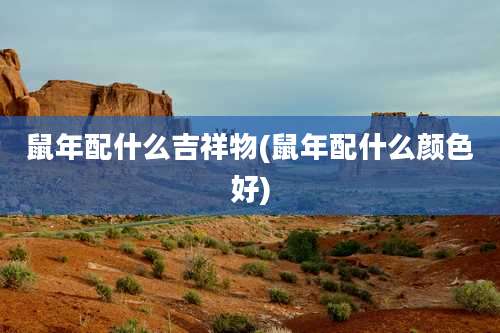 鼠年配什么吉祥物(鼠年配什么颜色好)