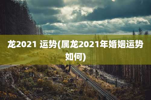龙2021 运势(属龙2021年婚姻运势如何)