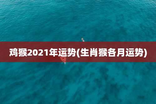 鸡猴2021年运势(生肖猴各月运势)