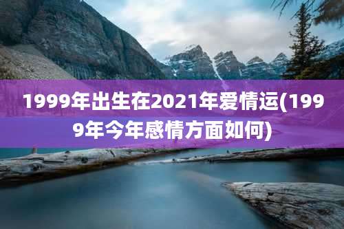 1999年出生在2021年爱情运(1999年今年感情方面如何)