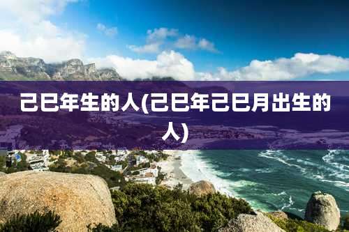己巳年生的人(己巳年己巳月出生的人)