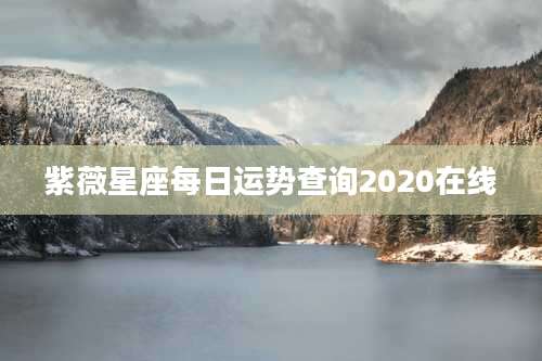紫薇星座每日运势查询2020在线