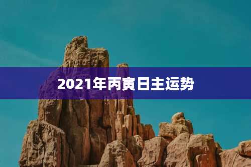 2021年丙寅日主运势