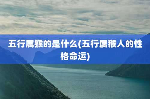 五行属猴的是什么(五行属猴人的性格命运)