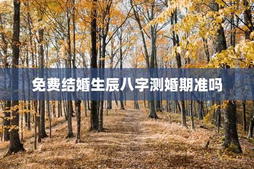 免费结婚生辰八字测婚期准吗