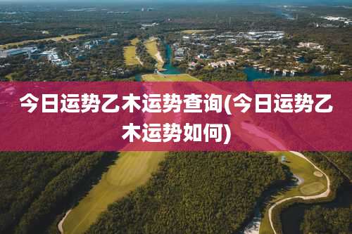 今日运势乙木运势查询(今日运势乙木运势如何)