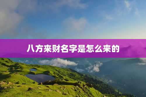 八方来财名字是怎么来的