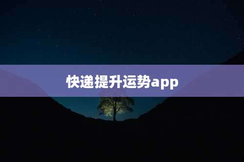 快递提升运势app