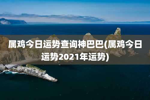 属鸡今日运势查询神巴巴(属鸡今日运势2021年运势)