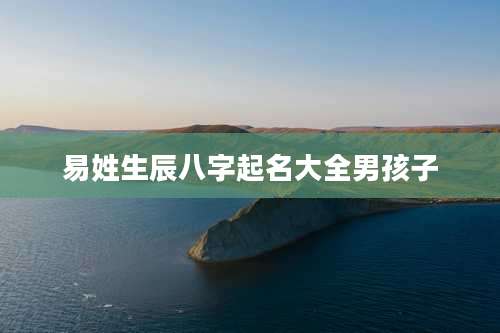 易姓生辰八字起名大全男孩子