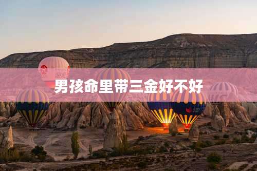 男孩命里带三金好不好