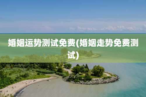 婚姻运势测试免费(婚姻走势免费测试)