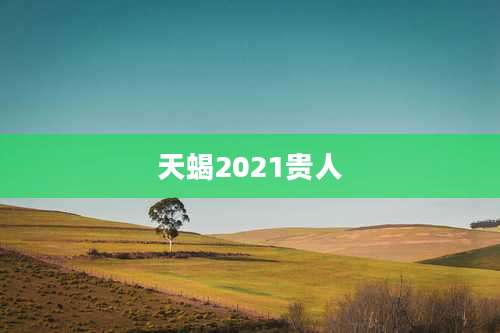天蝎2021贵人