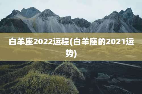 白羊座2022运程(白羊座的2021运势)