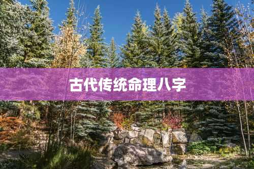 古代传统命理八字
