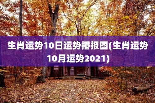 生肖运势10日运势播报图(生肖运势10月运势2021)