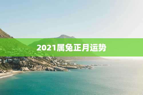 2021属兔正月运势