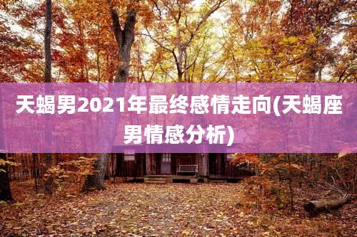 天蝎男2021年最终感情走向(天蝎座男情感分析)
