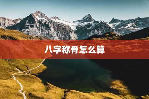 八字称骨怎么算