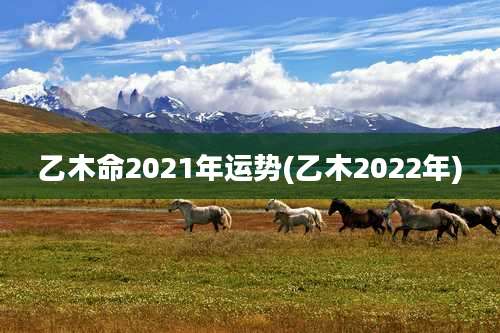 乙木命2021年运势(乙木2022年)