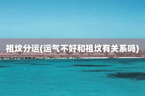 祖坟分运(运气不好和祖坟有关系吗)