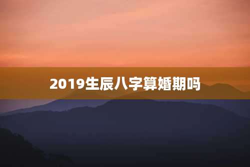 2019生辰八字算婚期吗